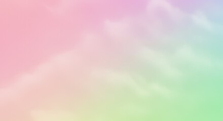 Pastel Rainbow Cloud Background Texture.