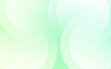 Abstract Background with Light Green and White Gradient and Circular Shapes - Modern Design