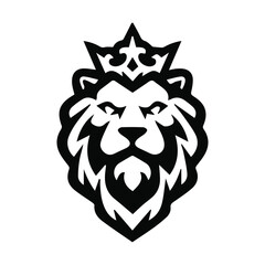 Obraz premium Minimal Lion Line Art Design