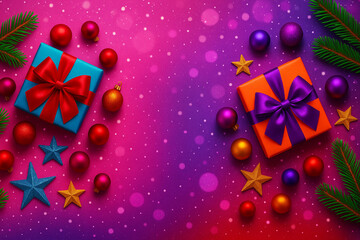 Color Pop Christmas background