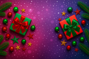 Color Pop Christmas background