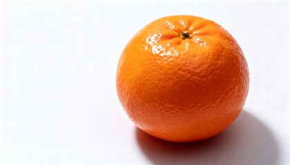 Fresh Ripe Mandarin Orange on White Background