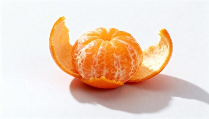 Freshly Peeled Mandarin Orange in Bright Natural Light
