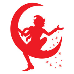 Moon Elf Silhouette