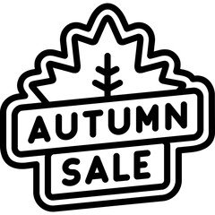 Autumn Sale Icon