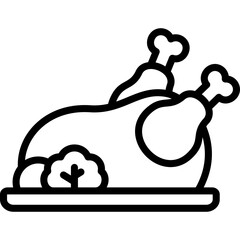 roasted turkey icon