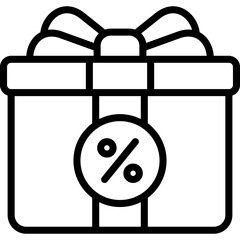 Discount Gift Box Icon
