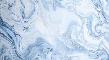 Obraz premium Elegant blue gray marble surface with swirling white and grey patterns, polished stone texture and natural mineral veins, abstract background for luxury interior design and creative projects