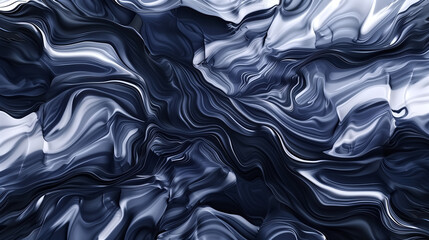 dark fluid layers, overlapping waves in navy and gray, tension a
