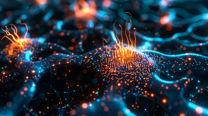 bio-organic circuitry forms, hybrid cells merged with microchip