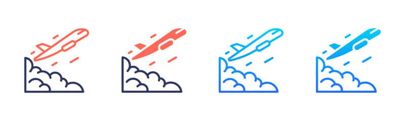Fototapeta premium Pollution Icon Pack In Multiple Styles