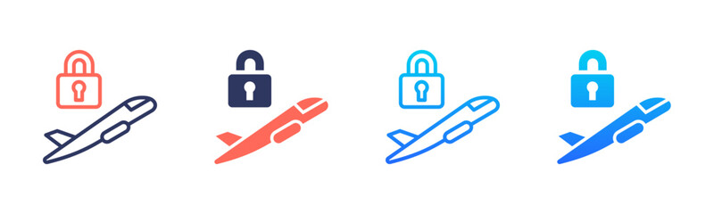 Private Jet Icon Pack In Multiple Styles