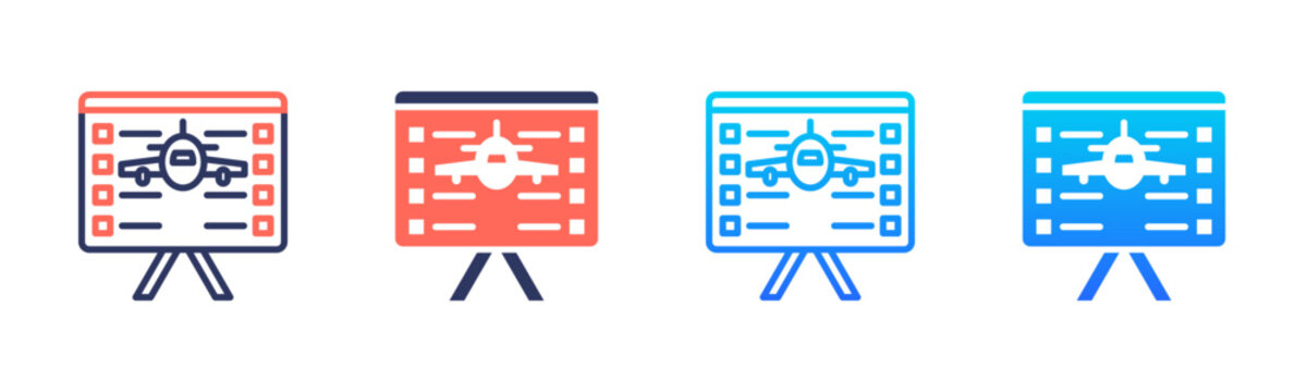 Flight Training Icon Pack In Multiple Styles
