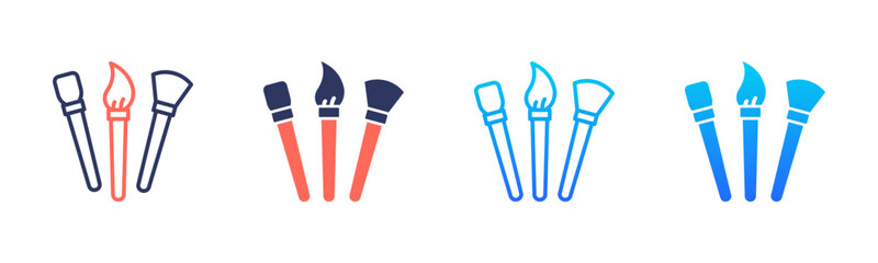Brushes Icon Pack In Multiple Styles