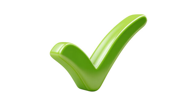 Green check mark, isolated tick symbols, checklist signs, and an approval badge. Flat and modern checkmark design.