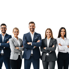 group of business people isolated