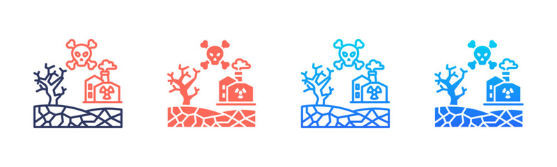 Radioactive Soil Icon Pack In Multiple Styles