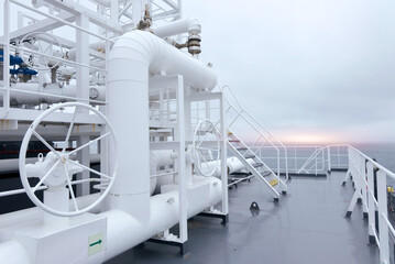 Complex Piping Network With Manifold on LNG-Powered Vessel