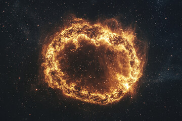 Obraz premium A detailed image of the Cygnus Loop supernova remnant 