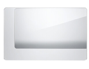  Abstract Frosted Glass Panel with Gradient Transparency, Modern Minimal Style, isolated,And transparent the background.