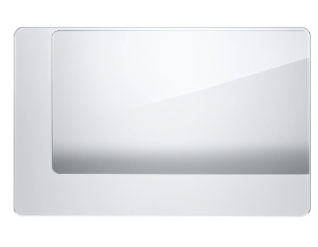  Abstract Frosted Glass Panel with Gradient Transparency, Modern Minimal Style, isolated,And transparent the background.