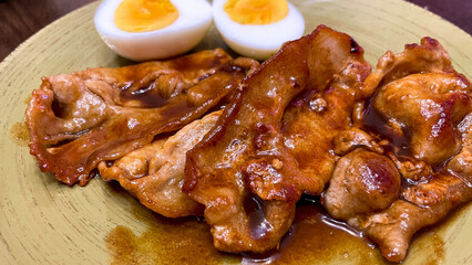 香ばしく焼けた豚の生姜焼き