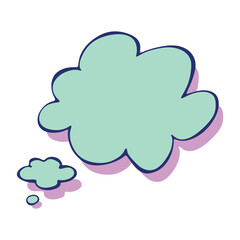 Hand drawn speech bubble Blank empty message box Textbox frame for banners, price tags, stickers, design