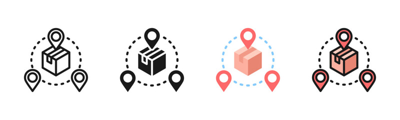 Supply Chain Icon Pack In Multiple Styles