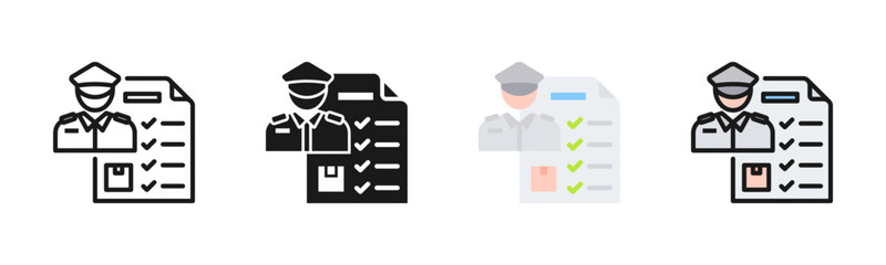 Customs Icon Pack In Multiple Styles