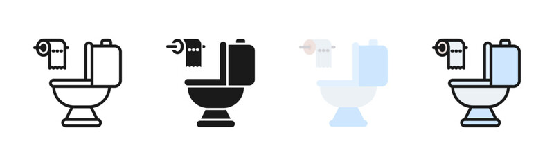 Water Closed Icon Pack In Multiple Styles