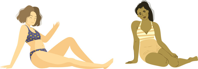 man and woman on the beach