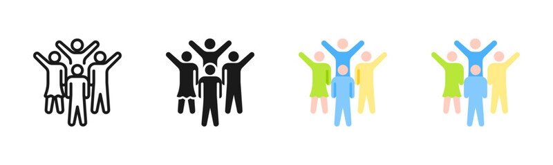 Gathering Icon Pack In Multiple Styles