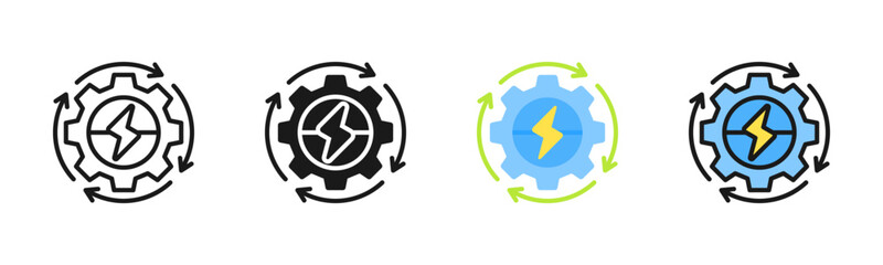 Energy Icon Pack In Multiple Styles