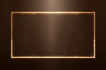 Elegant Golden Frame on Dark Background for Stunning Photo Showcase