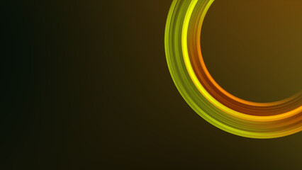 Abstract Yellow Orange Circular Light Element Background