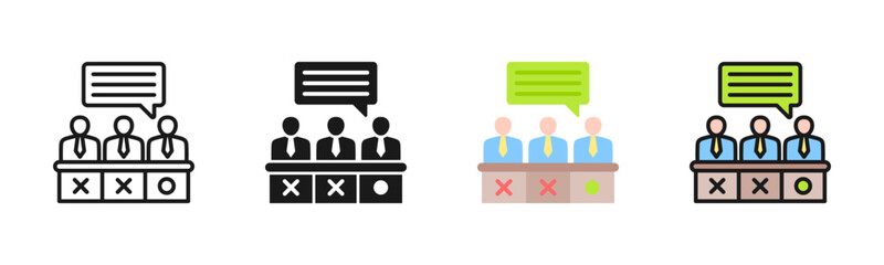 Jury Icon Pack In Multiple Styles