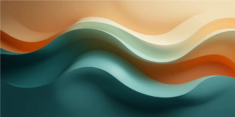 Abstract colorful wave background with flowing lines and curves, a vibrant vector illustration for modern design and digital wallpaper
