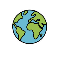 Logo about planet earth sphere white background.  This logo is about the environment.