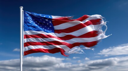 Fototapeta premium American Flag Photo: Freedom, Patriotism, and Memorial Day Images, Usa flag