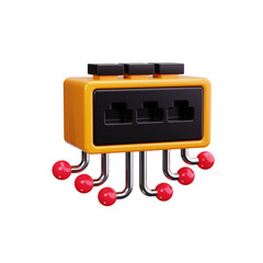 switch 3d render icons