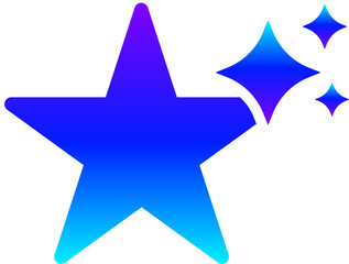 Obraz premium Generative AI Sparkle Star Icon with Magic Glow for Favorite or Rating