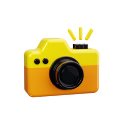 camera 3d render icons