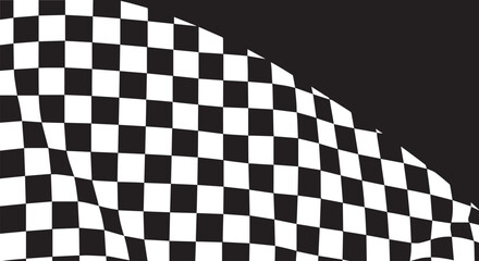 Obraz premium Race flag background. Checkered flag. Black and white checker. Finishing flag. Automotive graphics. Race motorsport concept.