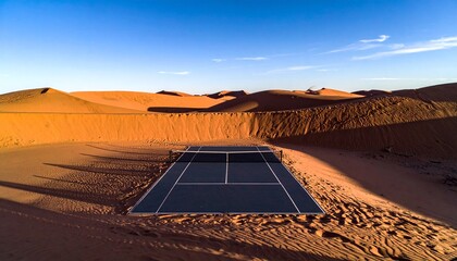 Tennis Court in the Namib Desert, Namibia