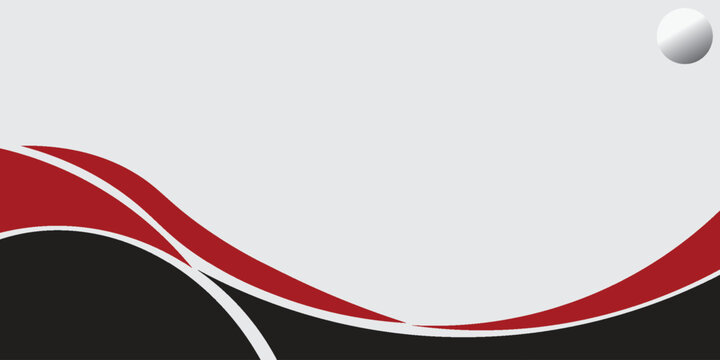 Abstract red waves are flowing on black and white background. red line background curve element. Suit for business, cover, header, wallpaper, corporate, website, flyer