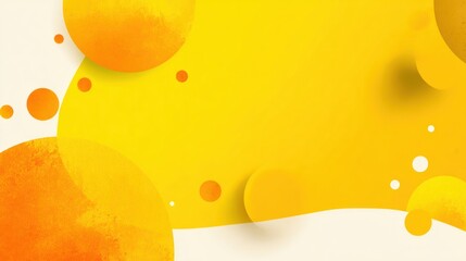 Bright yellow banner template with space for promotional text for a sale event