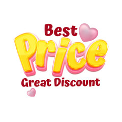 Sales modern label tag promotional