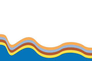 Wavy geometric coral background with colors. Vector design layout for banners, presentations, flyers, textile, wrapping paper, stationery. 