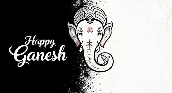 Happy Ganesh Chaturthi Wishes Lord Ganesha HD Image Download for Backgrounds & Wallpapers