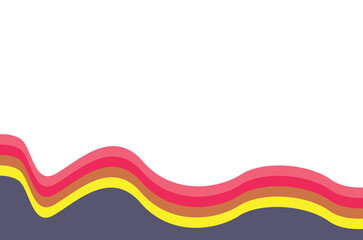 Wavy geometric coral background with colors. Vector design layout for banners, presentations, flyers, textile, wrapping paper, stationery. 